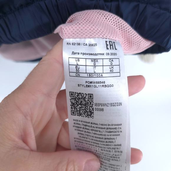 Guess Mens Colorblock Hooded Half Zip Pullover Windbreaker Zipper Front Pocket L - Picture 7 of 13